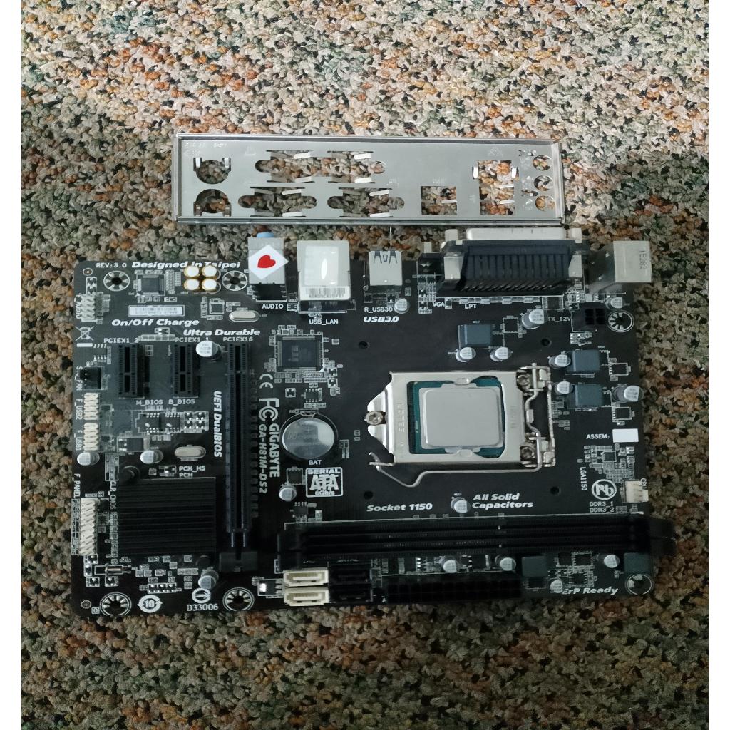 MOTHERBOARD SOCKET LGA 1150(H81) GIGABYTE GA-H81M-DS2 TANPA PROCESSOR SECOND