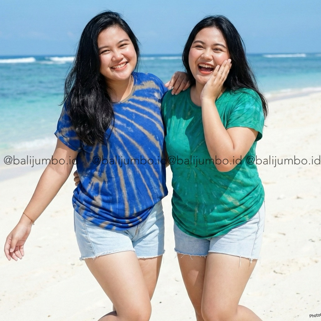 BAJU BALI JUMBO XXL LD MAKS 140CM ATASAN TIE DYE RAYON JERSEY HALUS