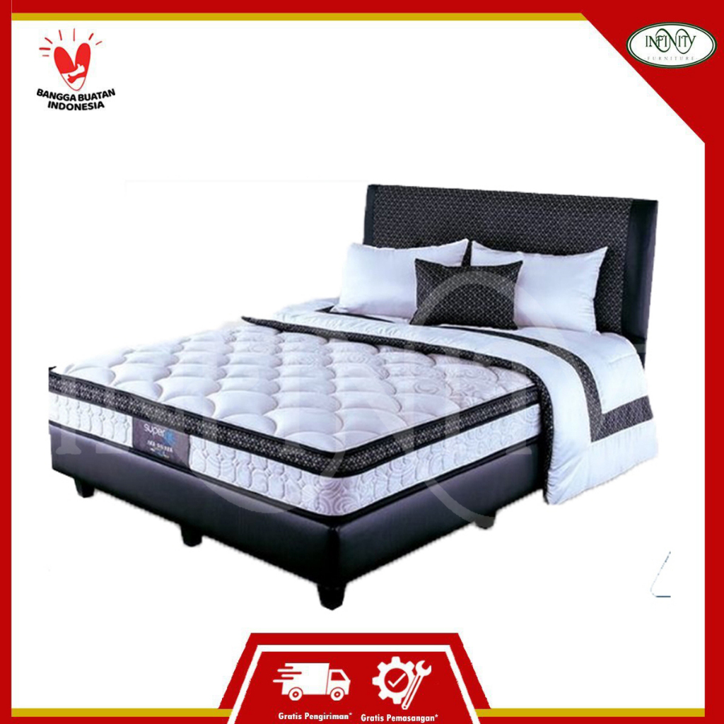 Comforta Super Fit Spring Bed Set Kasur Neo Silver