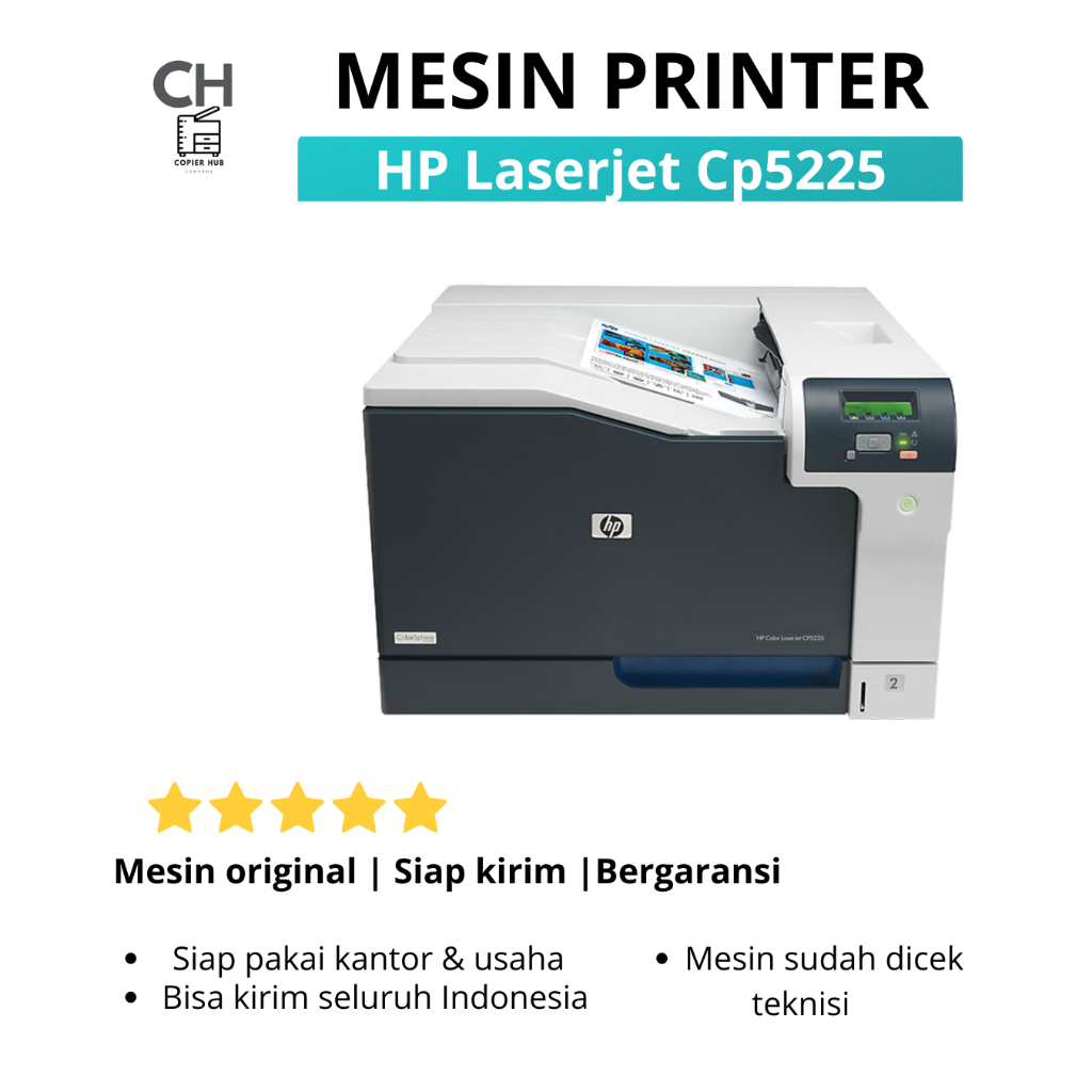 Printer HP Color LaserJet Professional CP5225 – Printer Warna A3 Berkualitas Tinggi