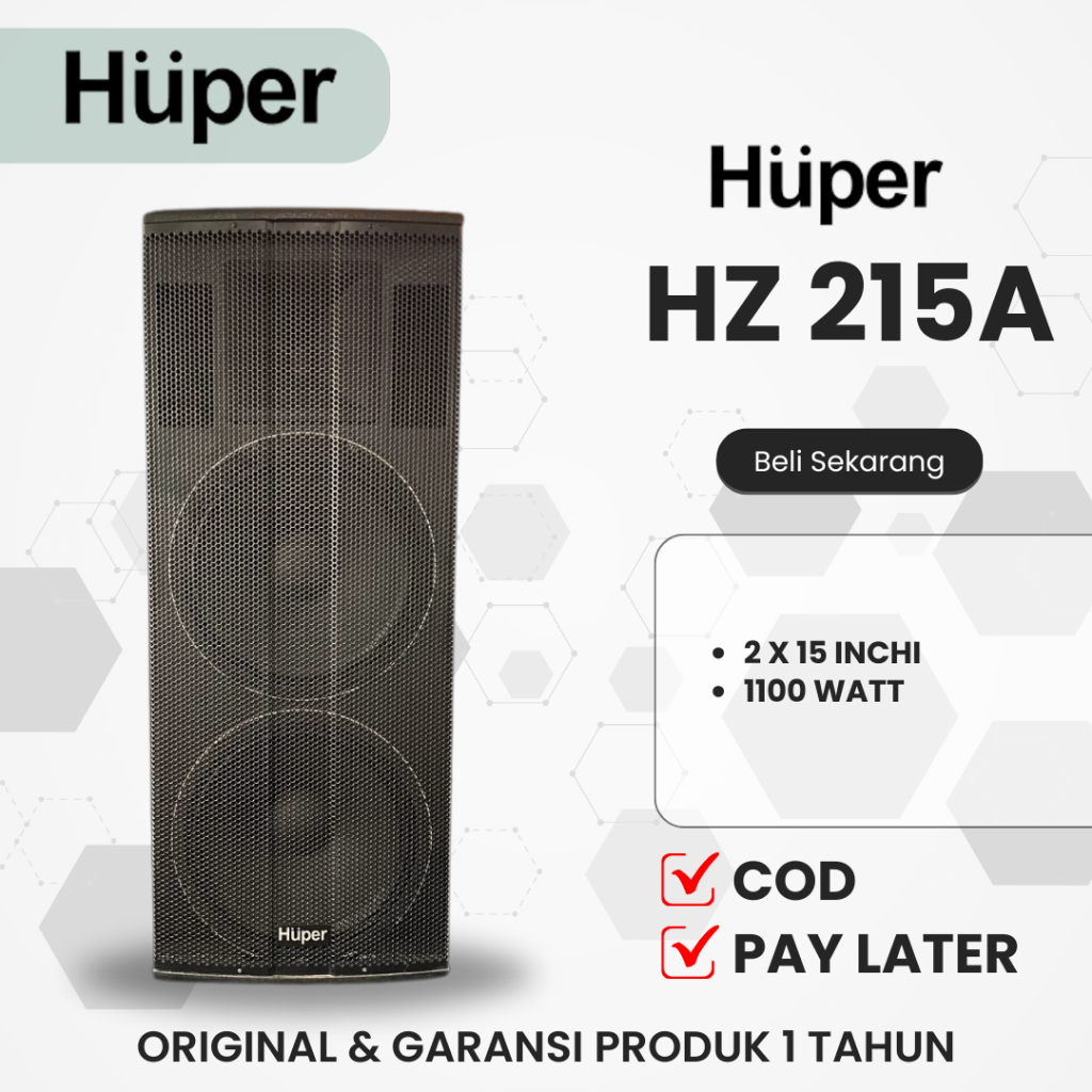 Huper HZ 215A / Ashley TW 215A 2X15 Inchi Aktif Speaker Termurah
