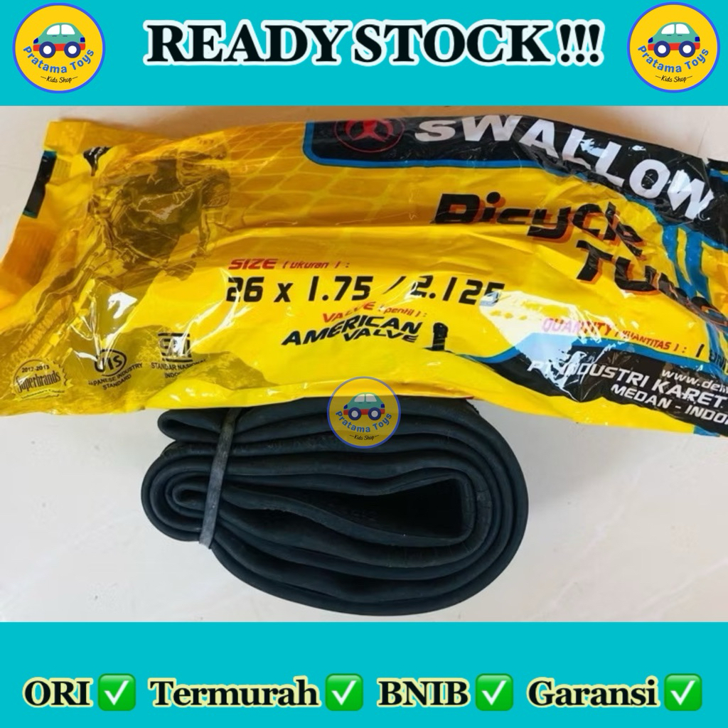 Ban Dalam Sepeda ukuran 26x1.75/2.125 SWALLOW Murah
