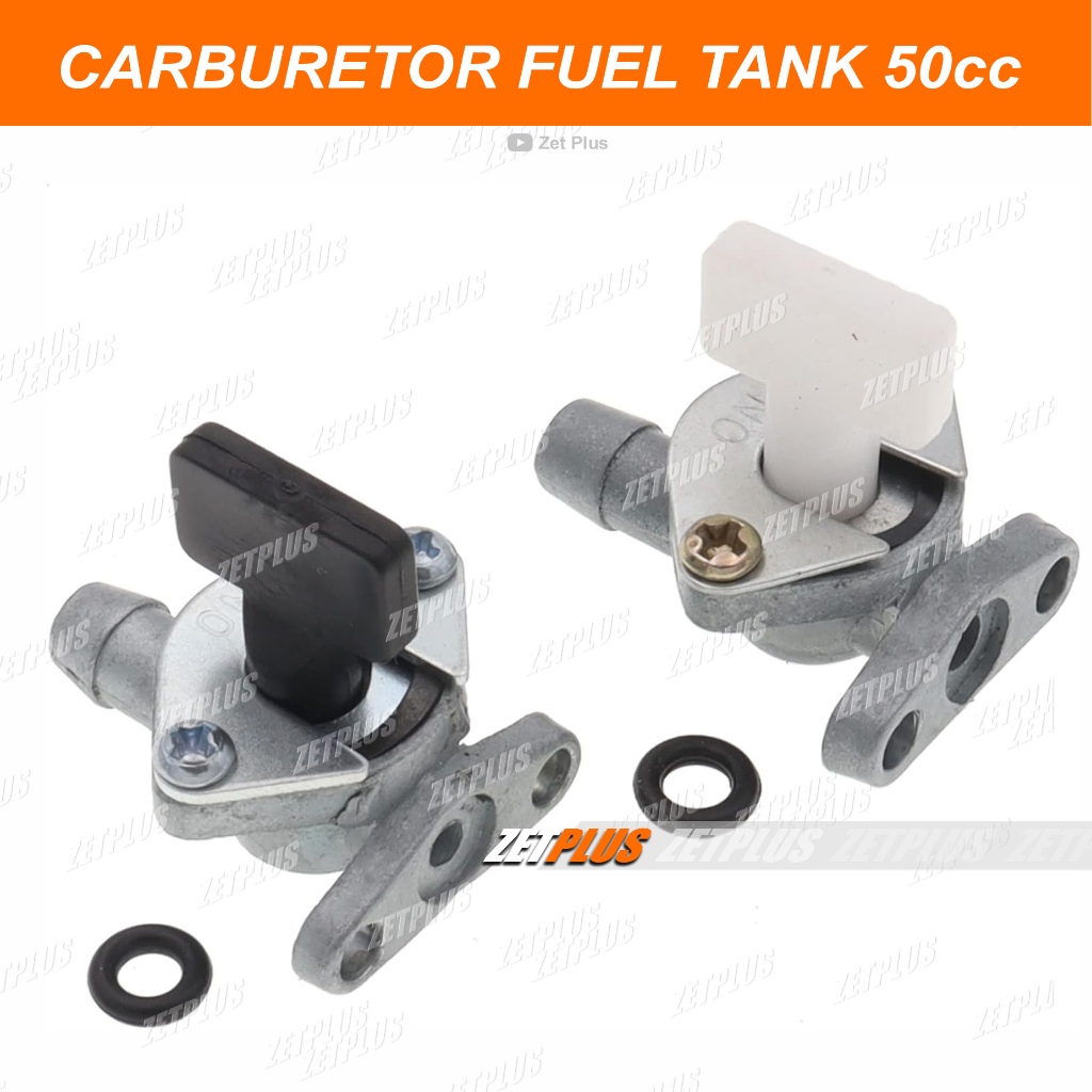KRAN BENSIN KARBURATOR STD / Keran Mini GP Trail ATV Scooter 50cc 2 Tak - Fuel Tank Tap Switch Unive