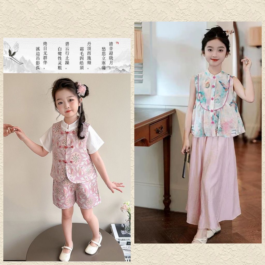 NEW READY STELAN CHOENGSAM ANAK /BAJU FASHION ANAK CEWEK/STELAN ANAK CEWEK IMPORT/BAJU SINCIA ANAK/B