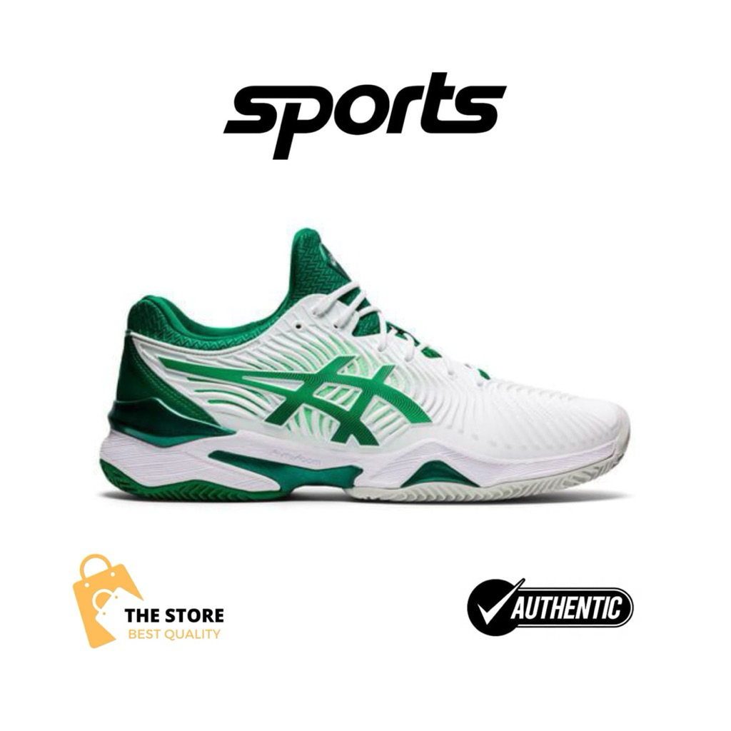 Asics Court FF 3 Novak White Green Tennis Shoes
