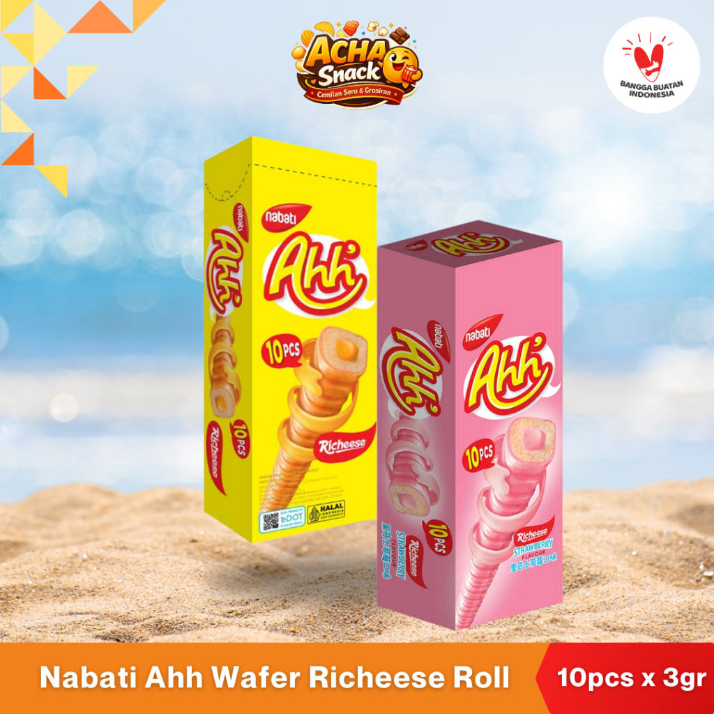 Richeese Nabati Ahh (Isi 10 Pcs/Box) (10X3G) (2 Varian Rasa)