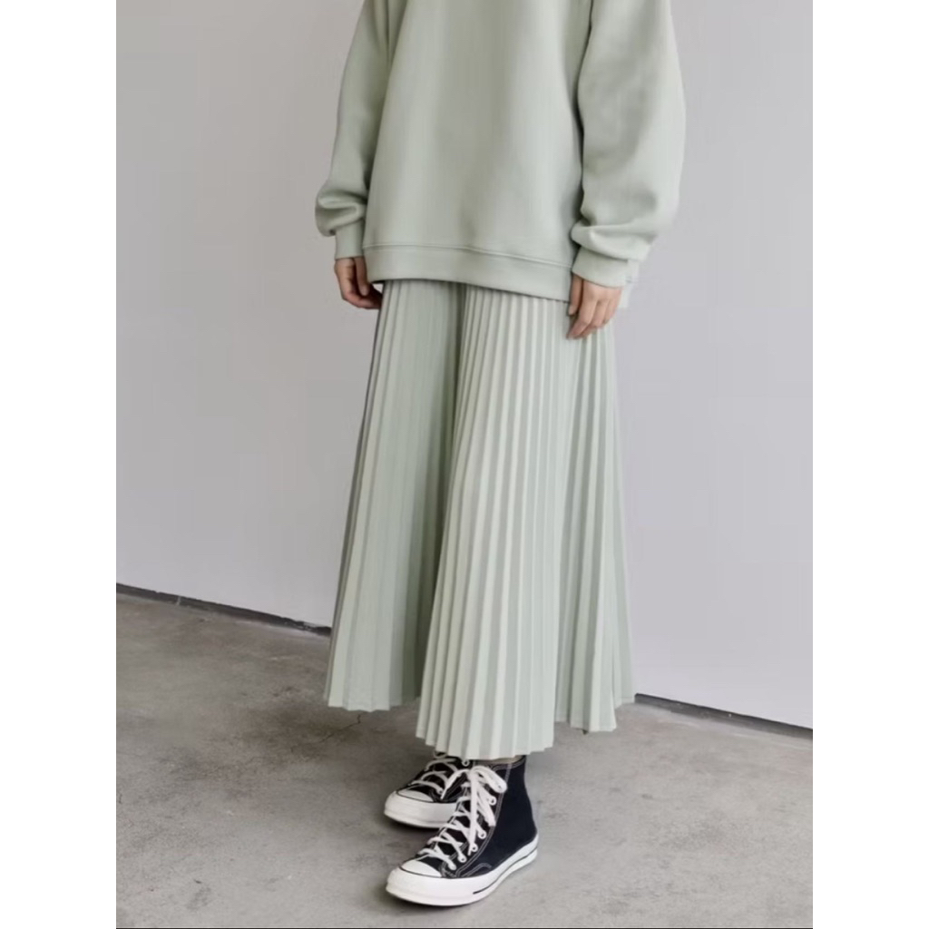 saba sunray skirt - sage green