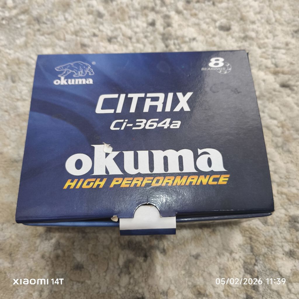 REEL / GULUNGAN OKUMA CITRIX Ci-364a, LEFT HANDLE KONDISI LIKE NEW