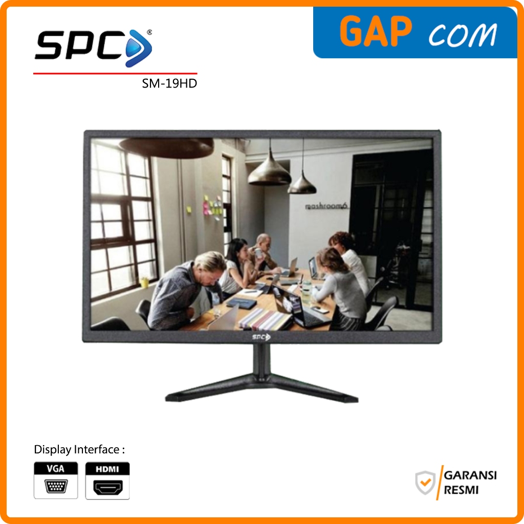 Monitor LED 19" SPC SM-19HD Office Monitor 19 inch 60Hz IPS 1MS