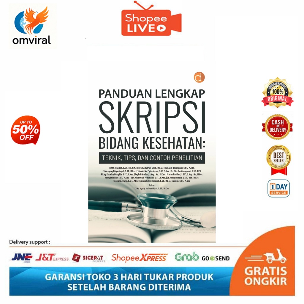 [OV125] Buku Panduan Lengkap Skripsi Bidang Kesehatan: Teknik, Tips, dan Contoh Penelitian deepublis