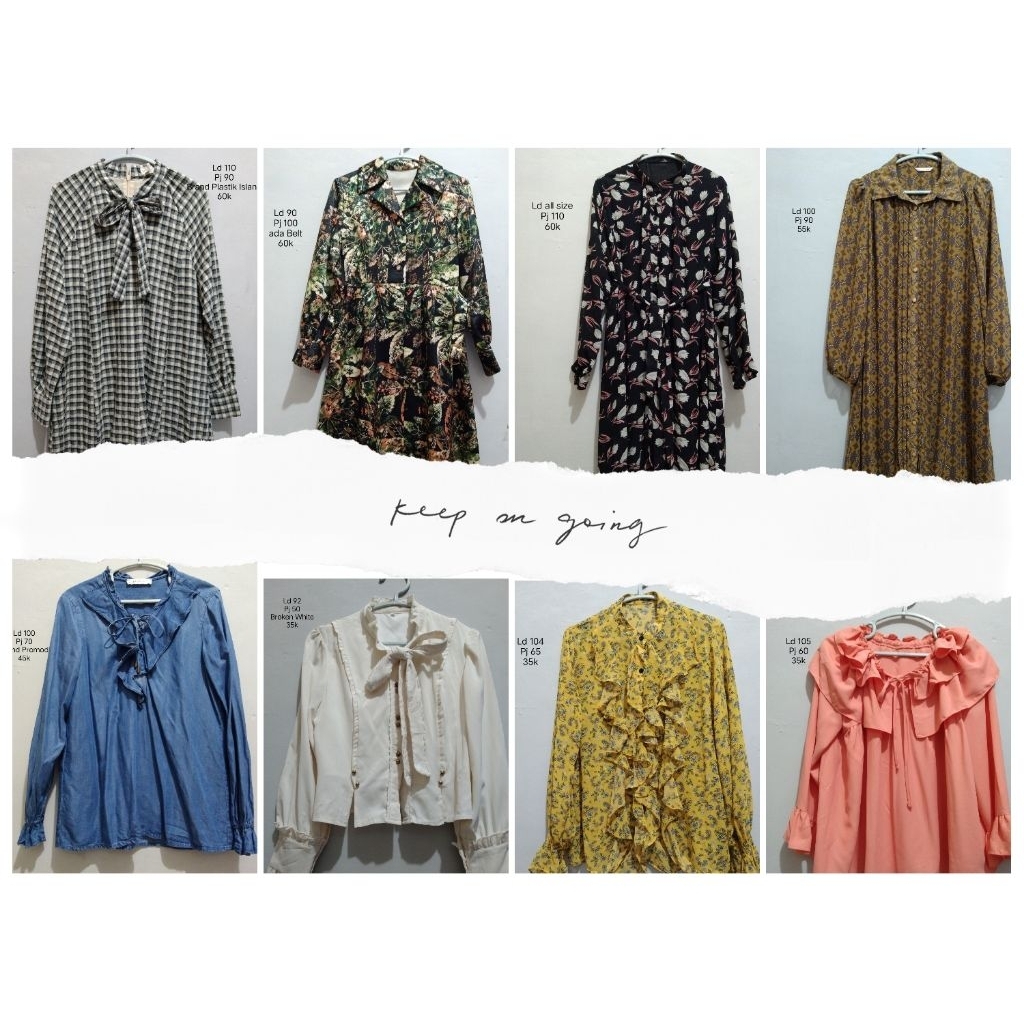 Blouse Wanita/Atasan Lengan Balon/Tunik/PL Medan