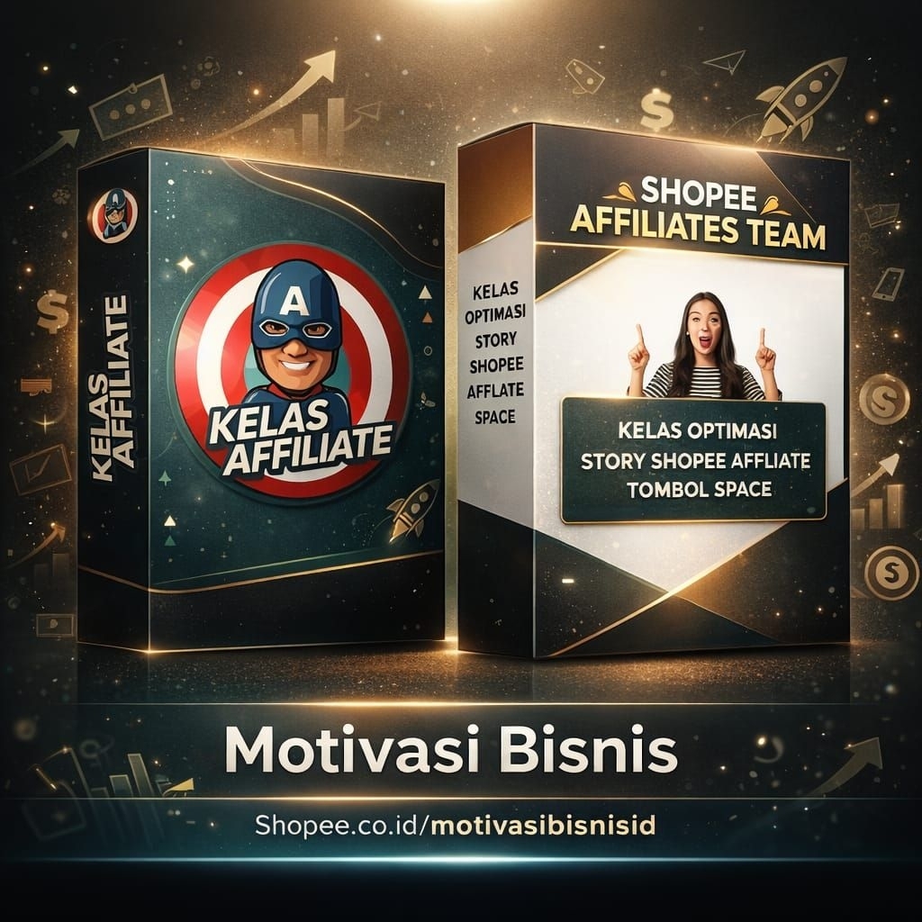 Rahasia Sukses Shopee Affiliate - Paket Kelas Optimasi Story & Kelas Affiliate PROMO
