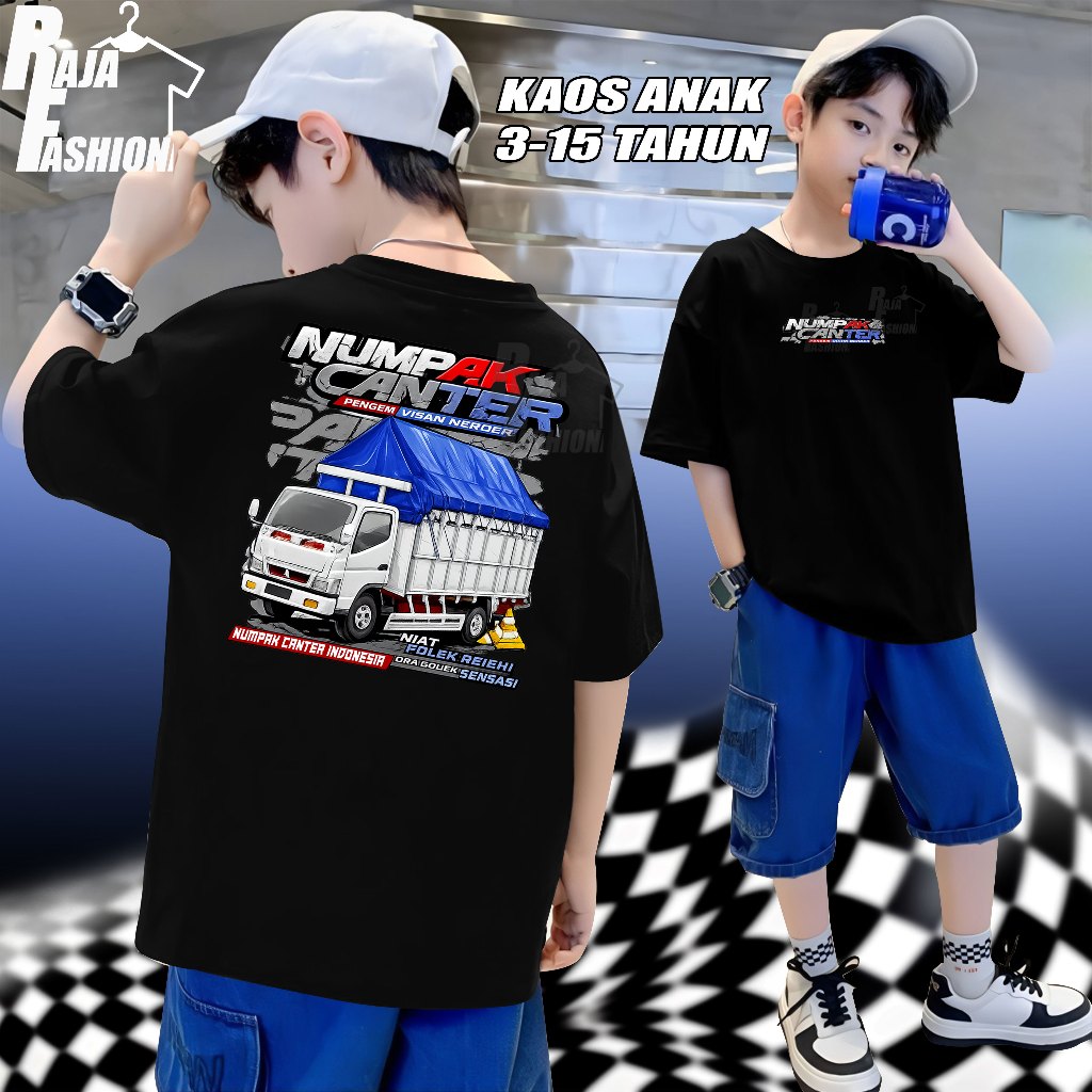 KAOS ANAK - KAOS TRUK NUMPAK CANTER TRUK CANTER MANIA BAJU TRUK ANAK BAJU DISTRO