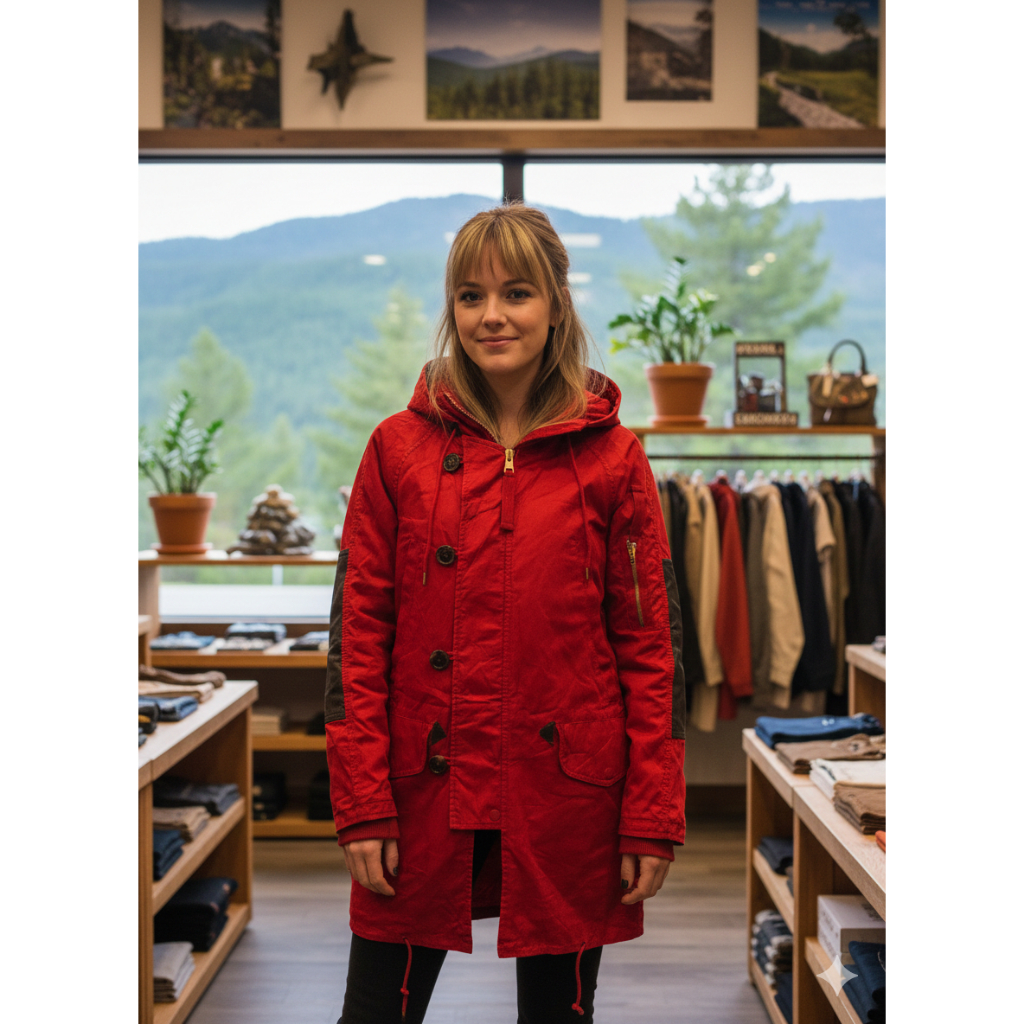 Kai Aakmann Parka Unisex Merah Maroon