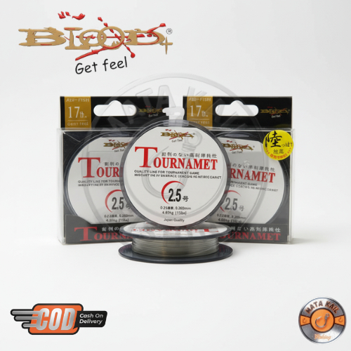 Senar Pancing Anti Kusut Blood Tournamet 150M / Benang Pancing Blood-x Tournament