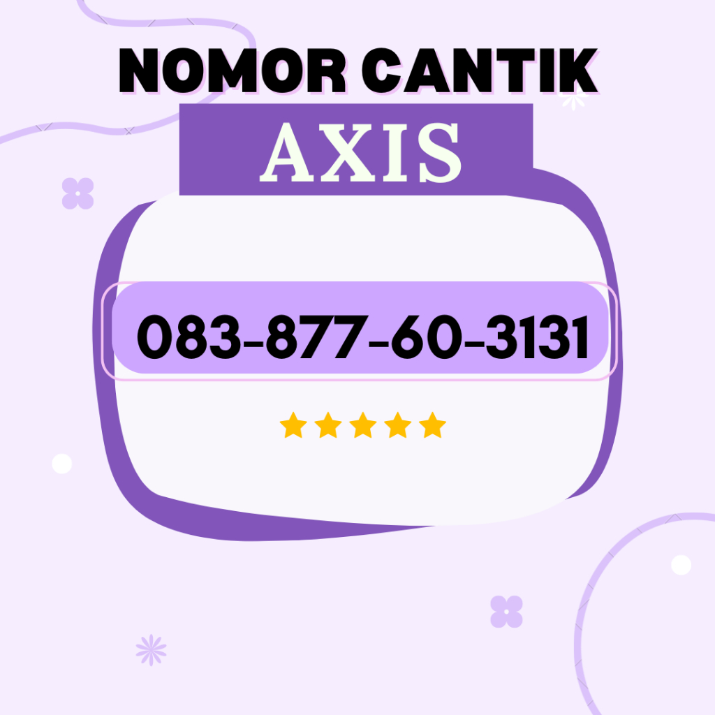 PROMO NOMOR CANTIK AXIS URUT / KARTU PERDANA AXIS CANTIK (A30) / NOMOR AXIS CANTIK SPESIAL TERMURAH 