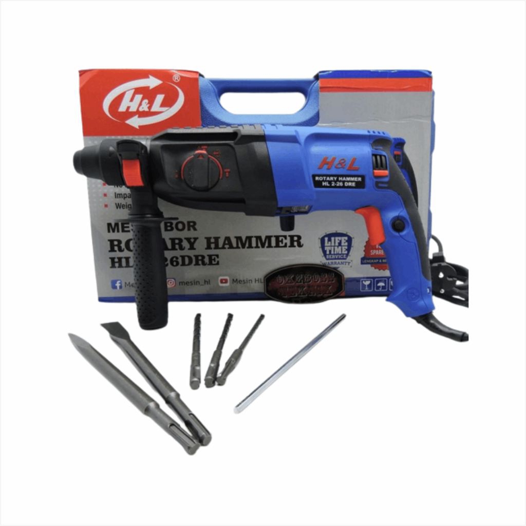 Mesin bor rotary hammer H&L 2-26 DRE ORIGINAL