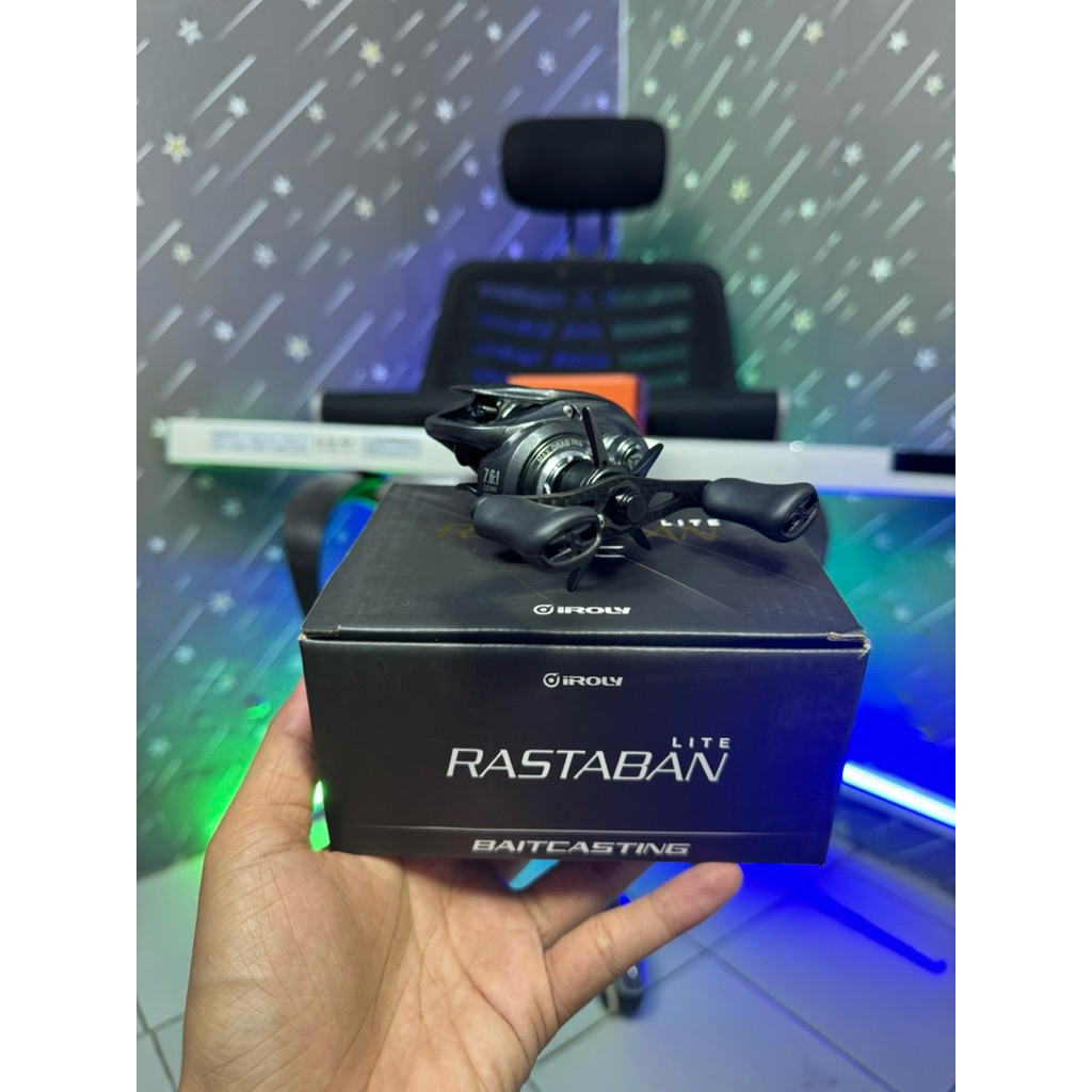 Reel IROLY RASTABAN LITE DC 200L (DIGITAL CONTROL) - Magnesium Body Drag Clicker