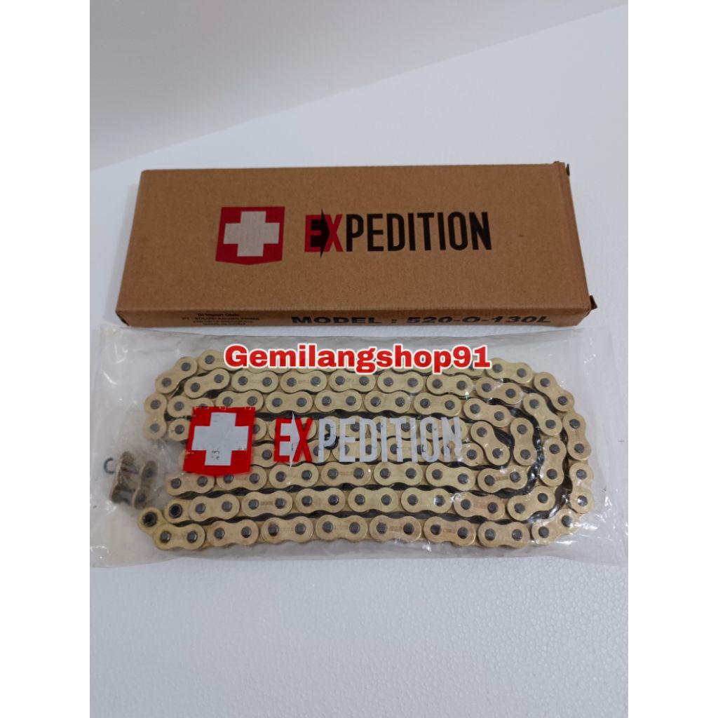 RANTAI EXPEDITION 520 O-RING GOLD PANJANG 130L