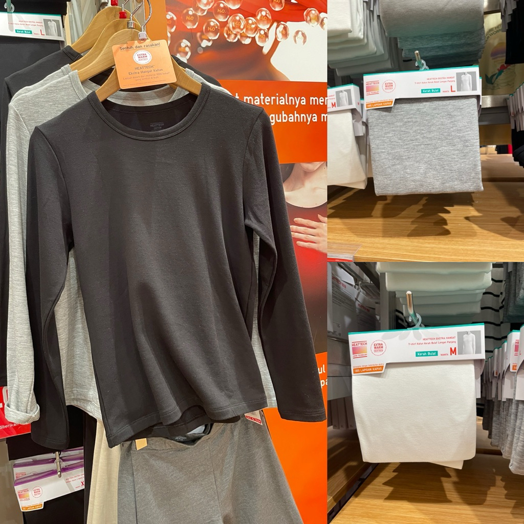 (SALE‼️) kaos heattech extrawarm Uniqlo