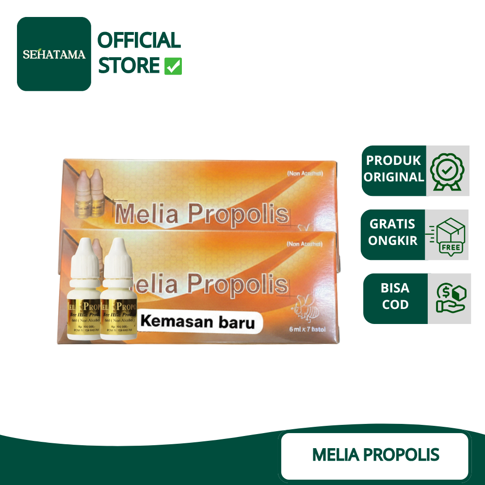 Propolis Melia 6 ml Original Member 1 Box Isi 7 Botol