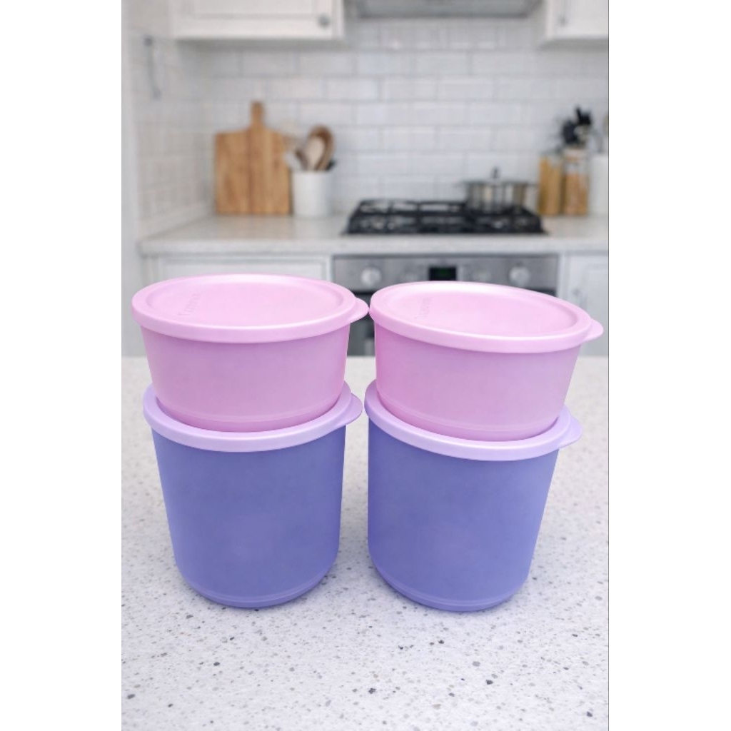 PROMO TUPPERWARE TOPLES CUBIX ROUND SET ORIGINAL