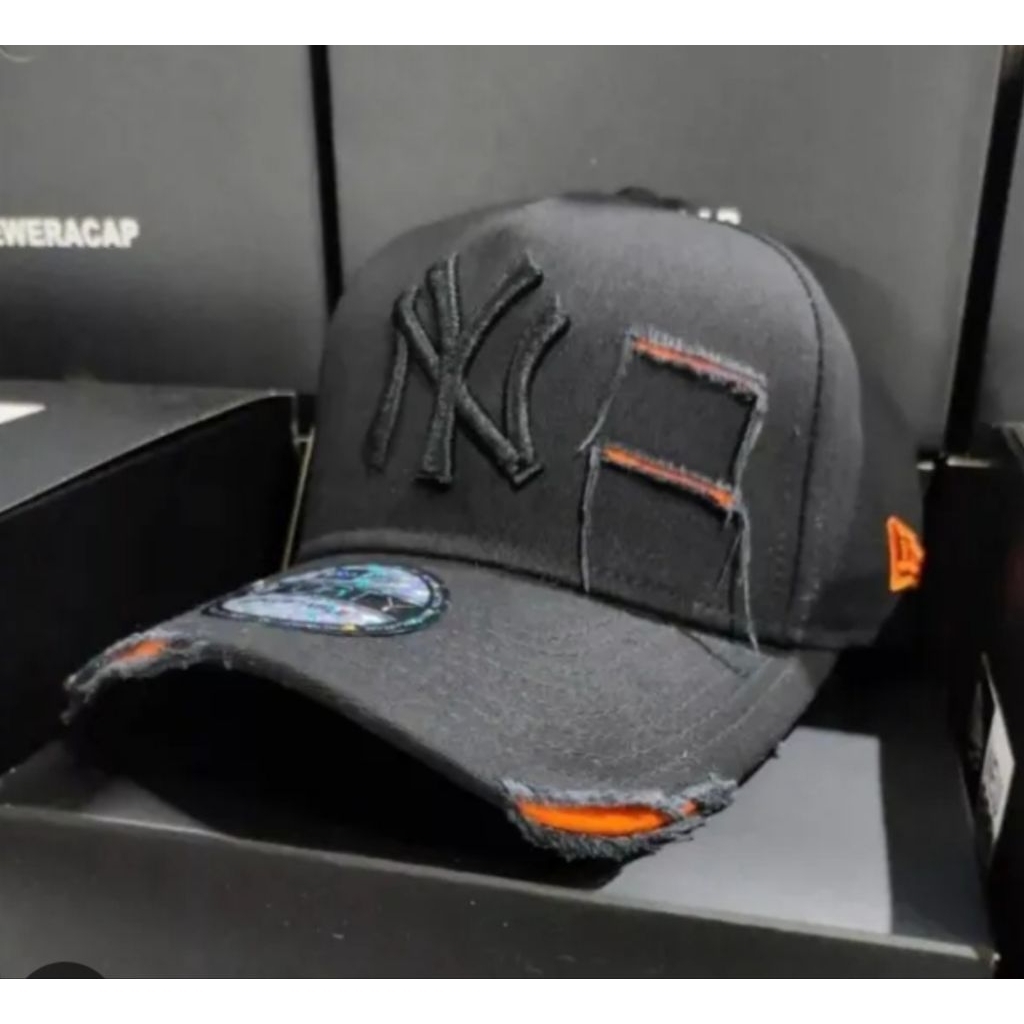 TOPI BASEBALL DISTRO DENIM IMPORT BORDIR NY SOBEK DEWASA COD