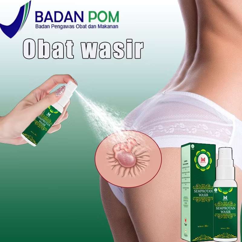 Obat Wasir Semprot 30ml Menyembuhkan Wasir Herbal Cina Anti Inflamasi BPOM Spray Wasir