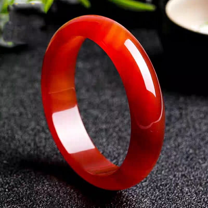 Gelang Giok Merah Keberuntungan Cowok Dan Cewek Asli China Elegan Special Imlek