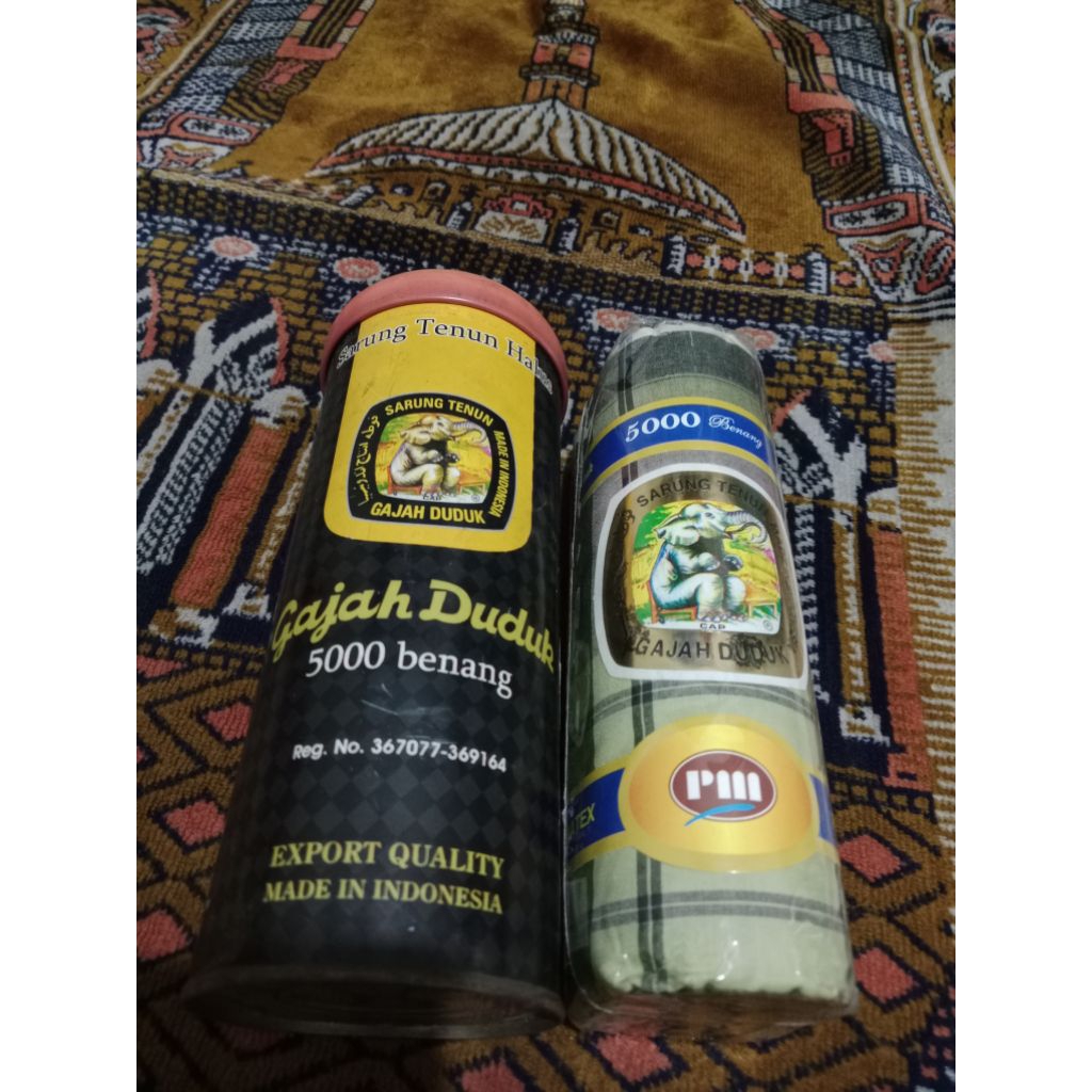 Sarung jadul gajah duduk kaleng5000 benang (baru)