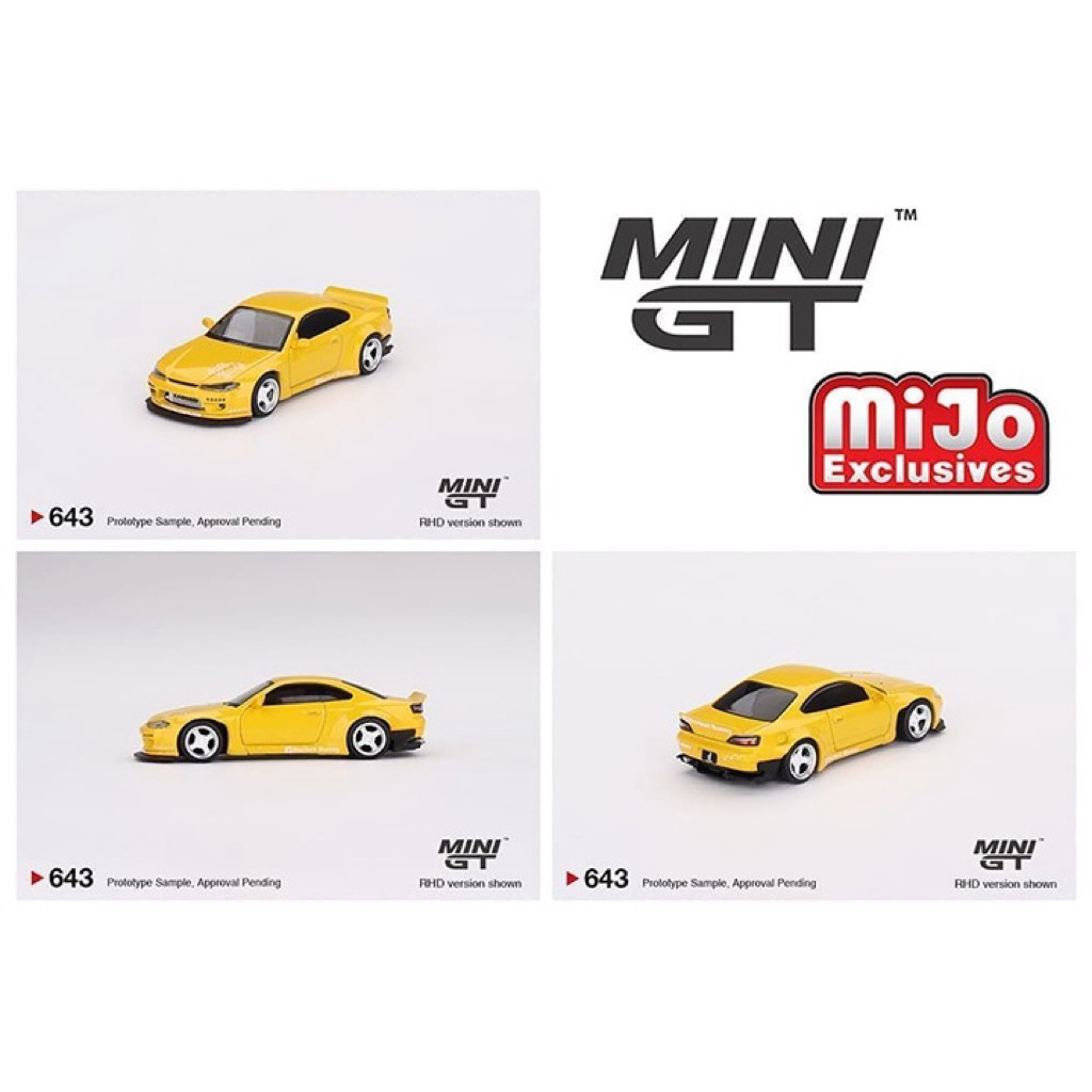 Mini gt nissan silvia rocket bunny kuning