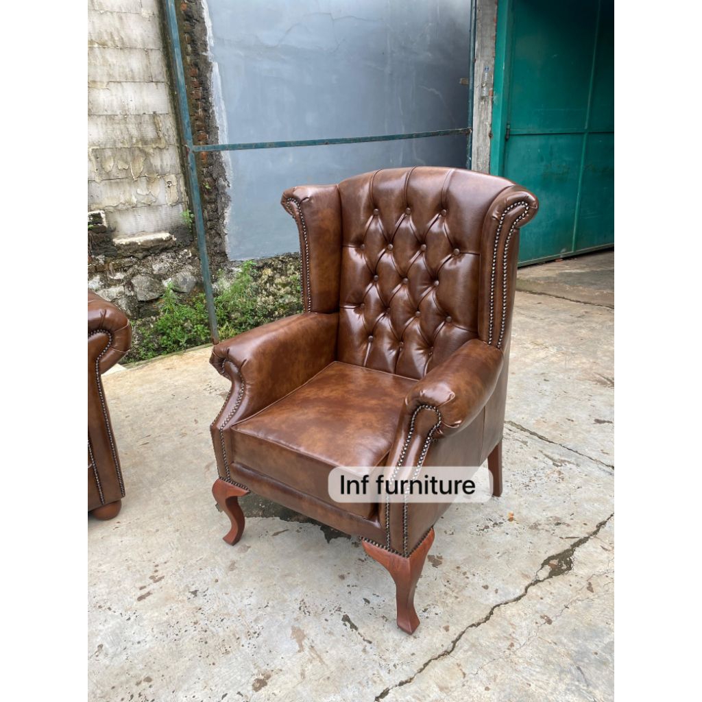 wing chair klasik sofa single klasik direktur pejabat sofa presiden