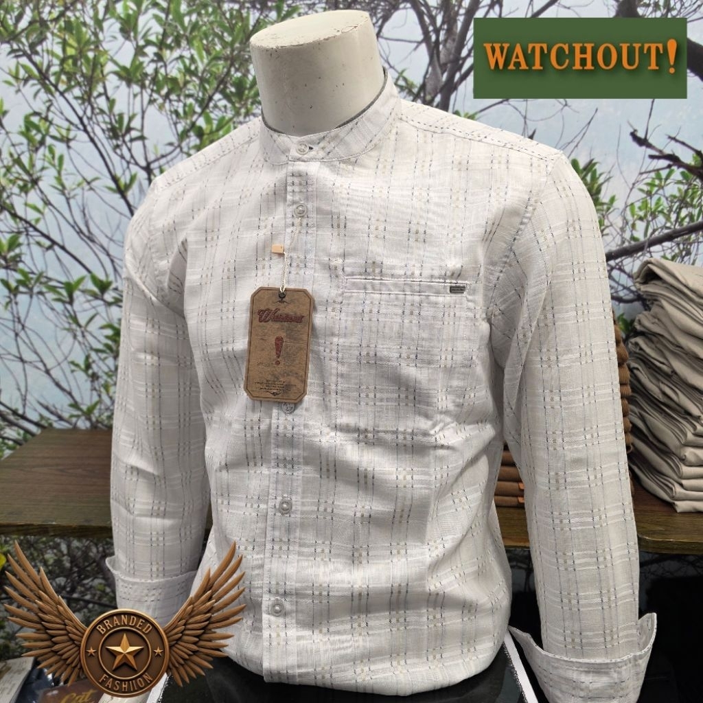 WATCHOUT CASUAL KEMEJA KOKO LENGAN PANJANG WS812430102 WHITE