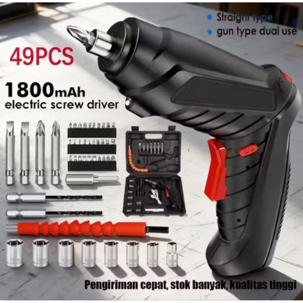 promo obral bor tangan electric / obeng elektrik / bor gun elektrik charger / mesin bor obeng mini p