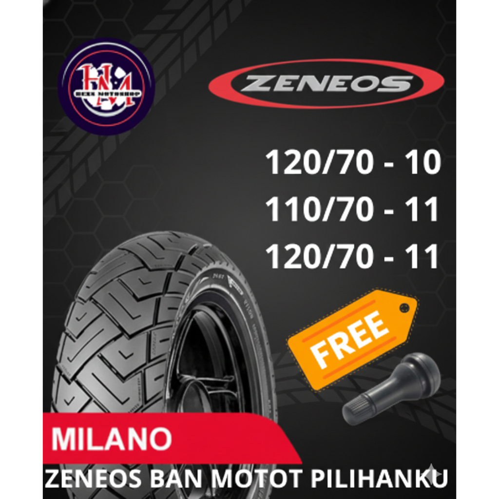 ZENEOS MILANO 120/70 - 10//110/70 - 11//120/70 - 11/BAN VESPA MATIC
