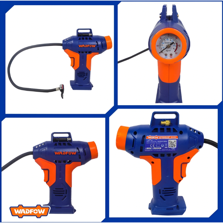 [Wln2520] Wadfow Kompresor Cordless 20V 150Psi Pompa Ban Mobil Mini Kompresor Co