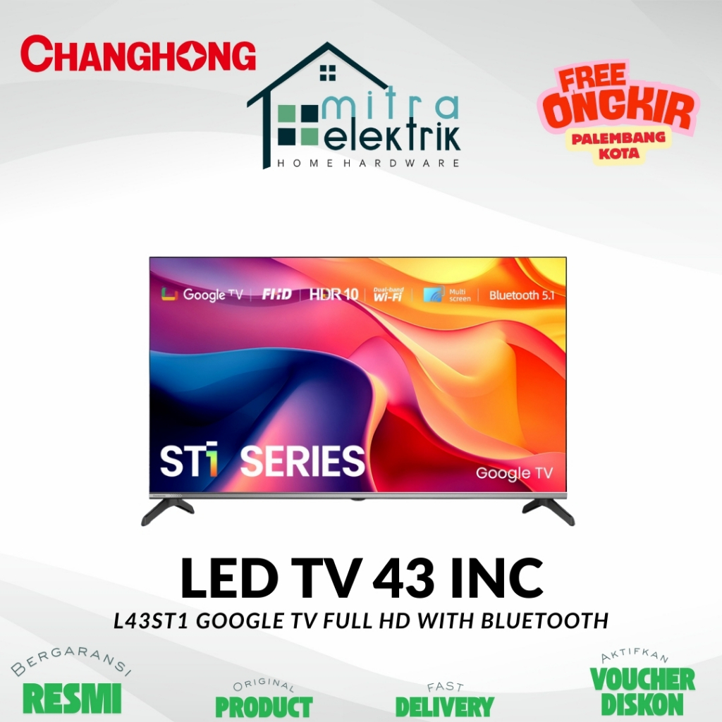 LED TV CHANGHONG L43ST1 Android Digital TV Full HD 43 Inc