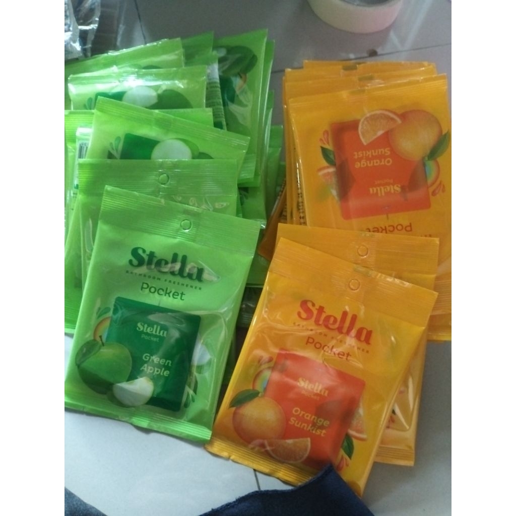 Stella Pocket Bathroom 10g - Slim Gel Technology, Tahan 30 Hari, Aroma Segar