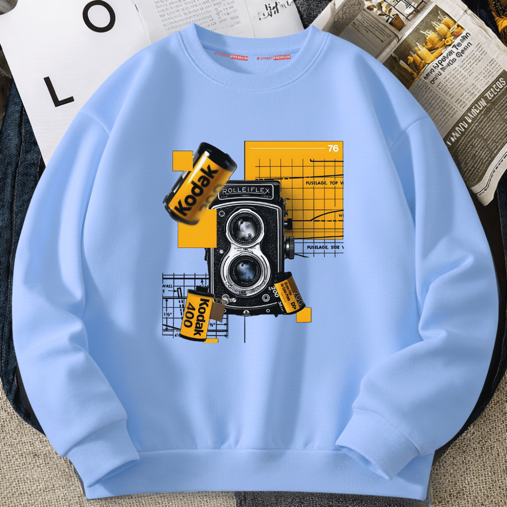 VISION PREMIUM Sweater Crewneck Oversize Korea Premium Pria Wanita | Kodak Style | Adem & Nyaman Unt