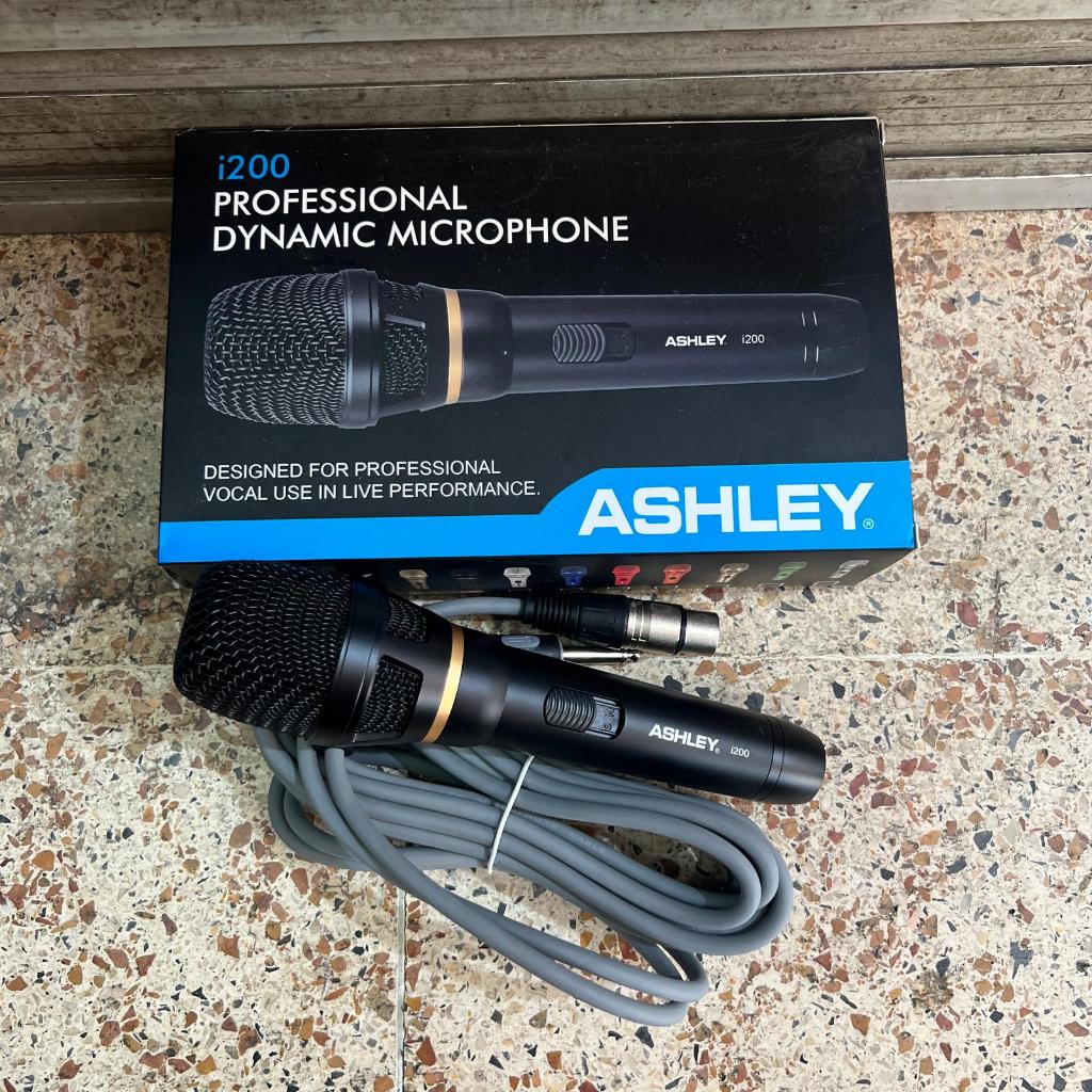 MIC Vocal KABEL ASHLEY i200 ORIGINAL Karaoke pidato Terbaik