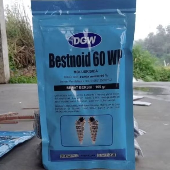 OBAT KEONG BESTNOID 60 WP 50 GRAM MOLUSKISIDA PEMBASMI KEONG SAWAH