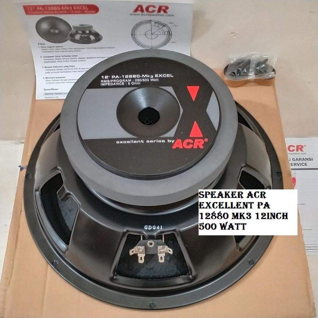 Speaker ACR Excellent PA 12880 MK3 12inch 500 Watt original