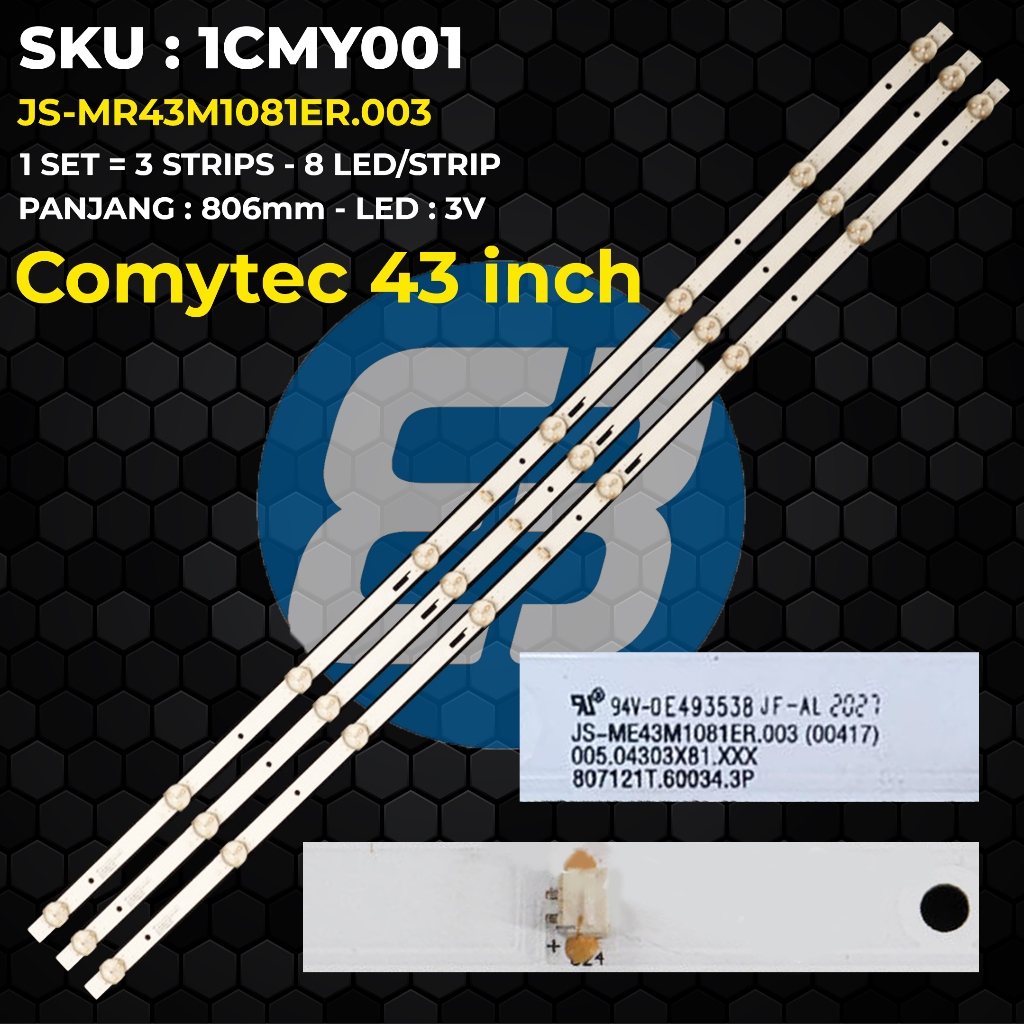 Backlight TV COMYTEC 43 inch JS-MR43M1081ER.003