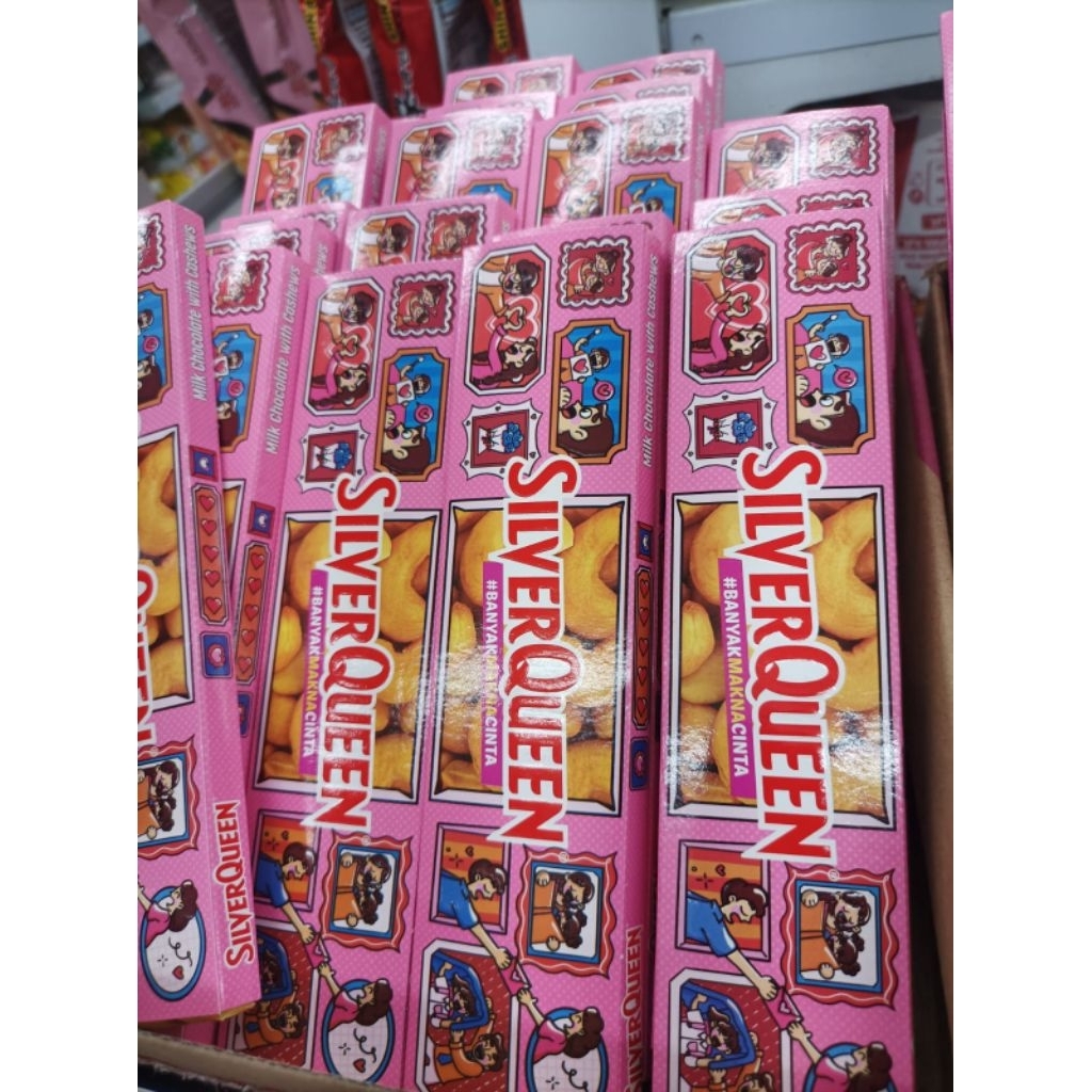 Silverqueen edisi valentine / silverqueen valentine / silverqueen 52 gram / silverqueen gift