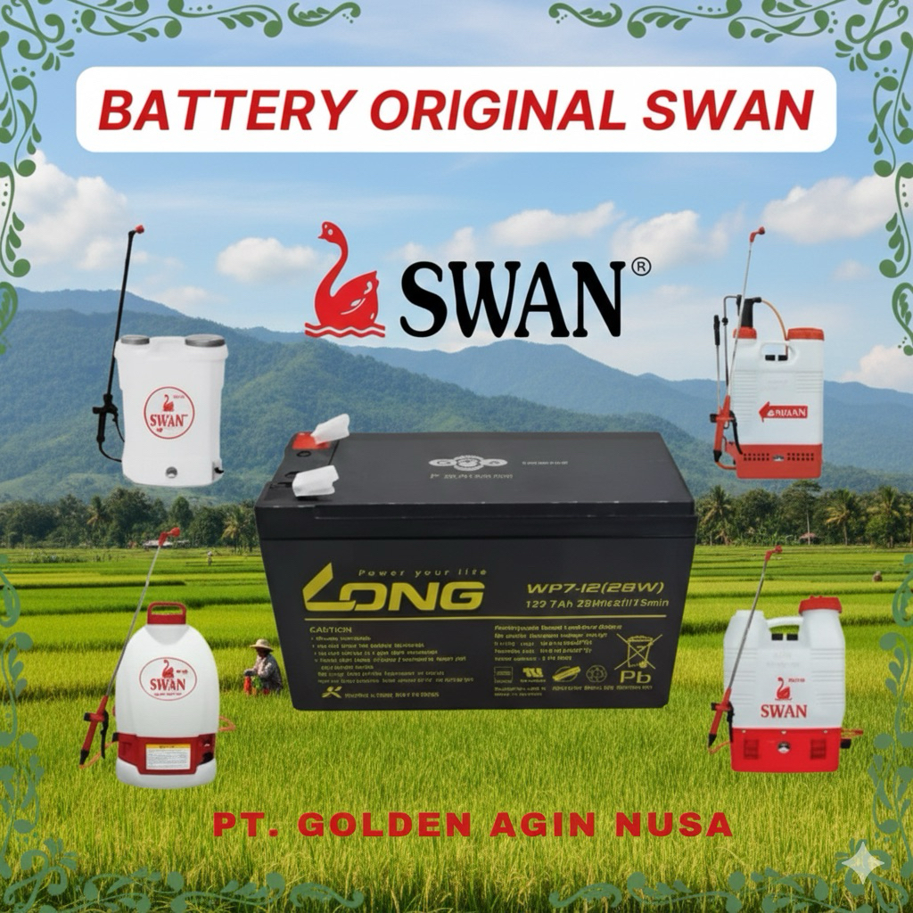 SWAN Aki Sprayer Elektrik Swan WP7-12 28W Battery Original Swan / Aki Eiko