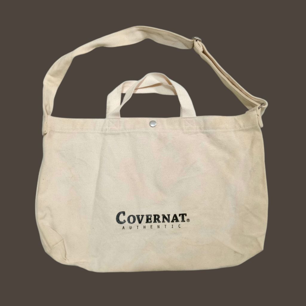 COVERNAT 2 Way Canvas Tote Bag
