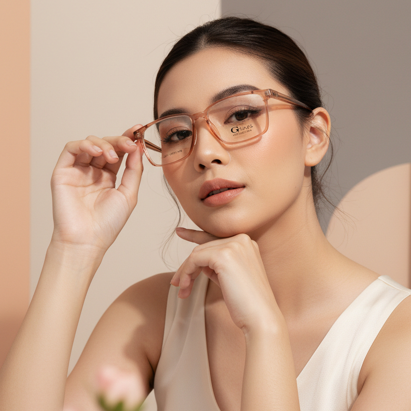 FRAME KACAMATA PRIA / WANITA 37071 SIZE 54 LEBAR FRAME 141 MODEL KOTAK