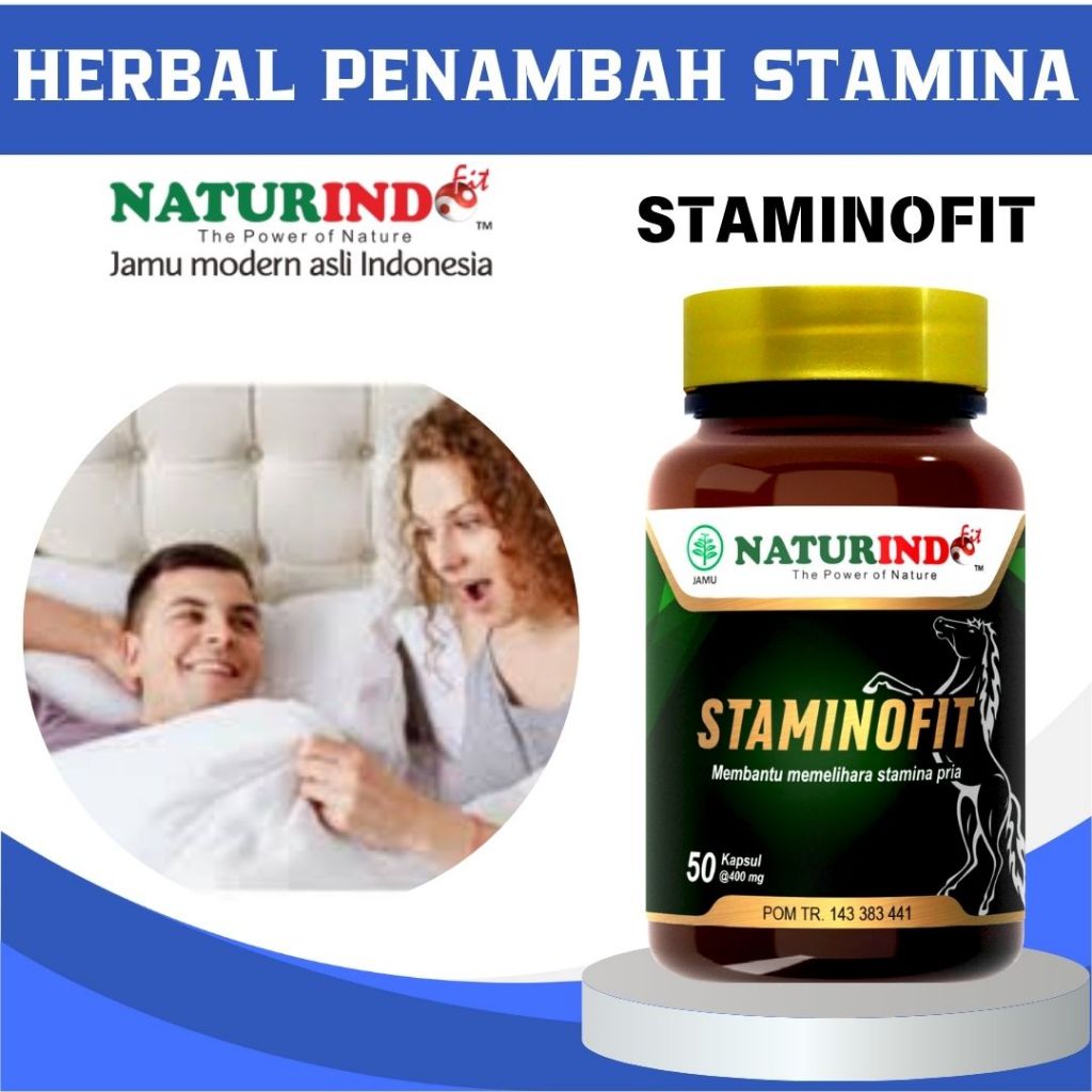 STAMINOFIT OBAT STAMINA PRIA WANITA STAMINA TUBUH DAYA TAHAN TUBUH DEWASA HERBAL NATURINDO