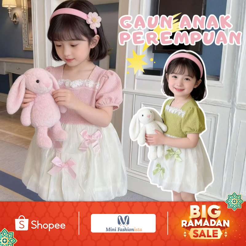 dress anak perempuan dress anak bayi perempuan Import gaun baju Korea baju anak cewek Import Korean 