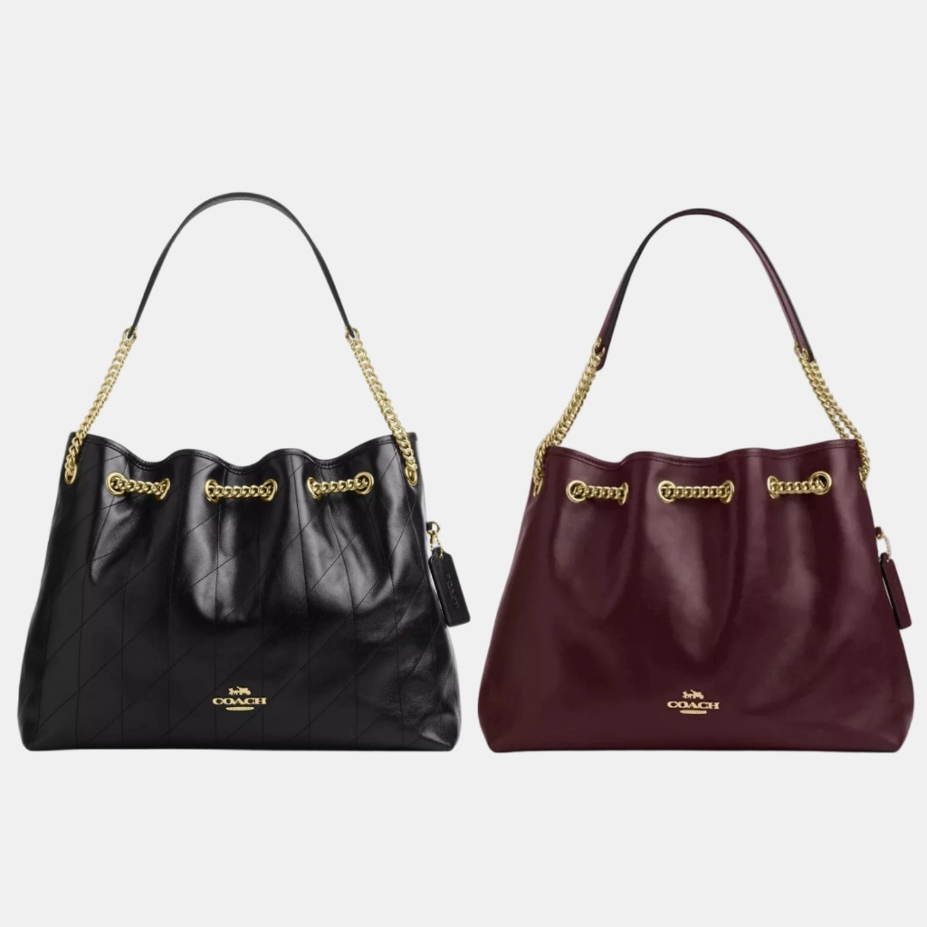 COACH Evelyn Shoulder Bag With Quilting Medium-Sized Link Bag/Shoulder Bag/Hand Bag COACH Bag COACH 